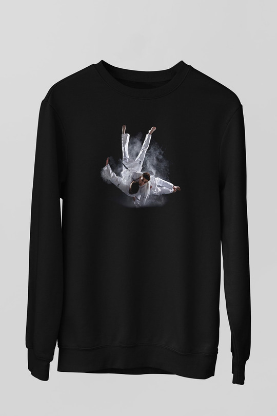 Judo Siyah Unisex Sweatshirt
