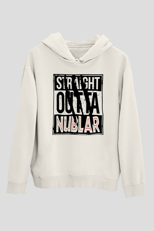 Jurassic Park Beyaz Unisex Hoodie
