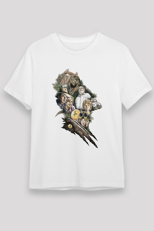 Jurassic Park Beyaz Unisex Tişört T-Shirt