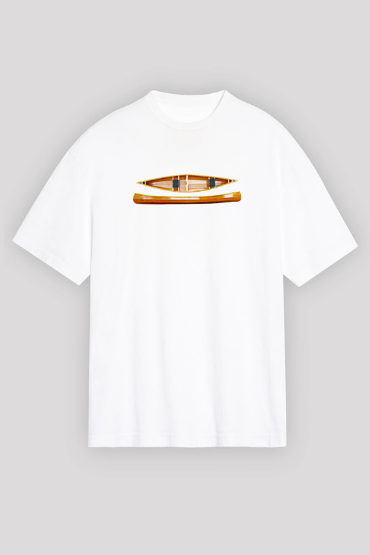 Kano Baskılı Unisex Beyaz Oversize Tişört - Tshirt