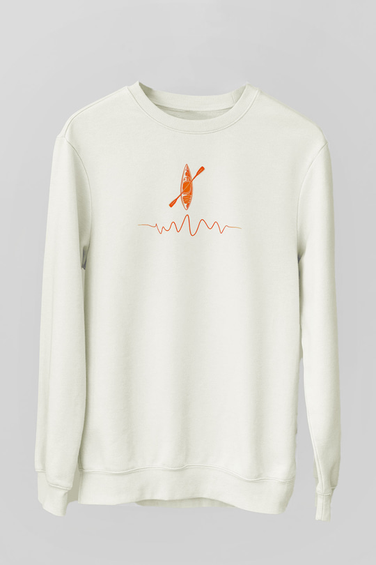 Kano Baskılı Unisex Ekru Sweatshirt