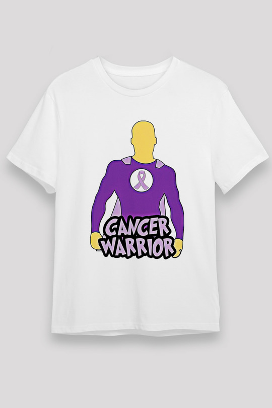 Kanser Günü Baskılı Unisex Beyaz Tişört - Tshirt