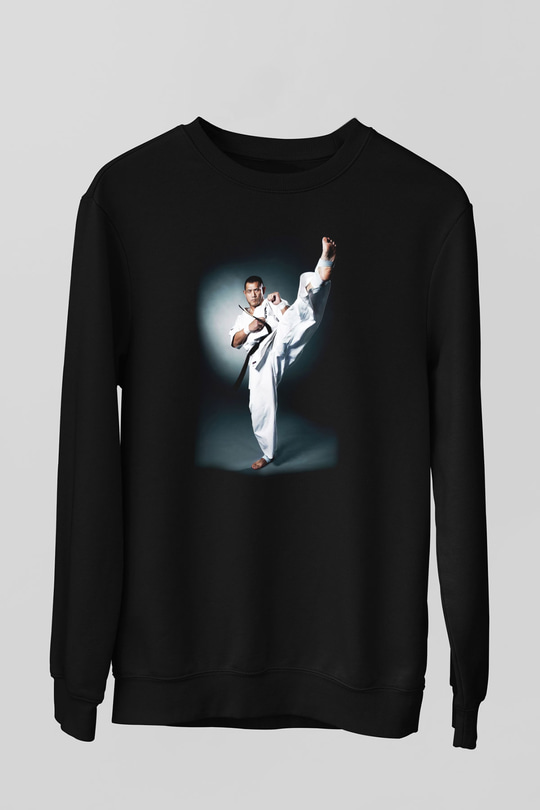 Karate Siyah Unisex Sweatshirt