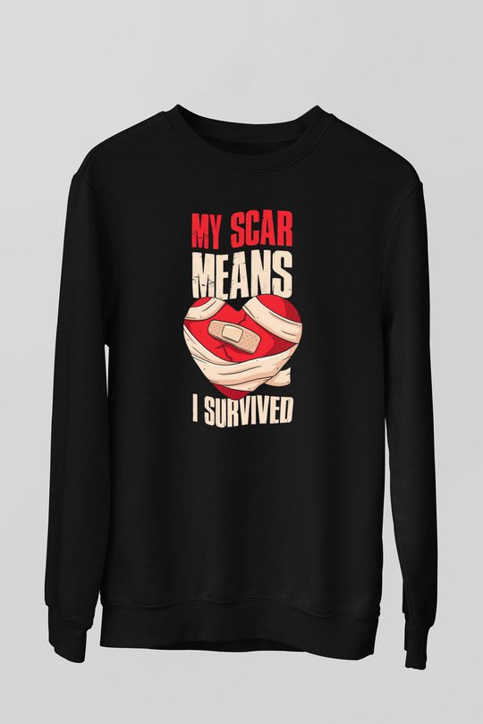 Kardiyolog Siyah Unisex Sweatshirt