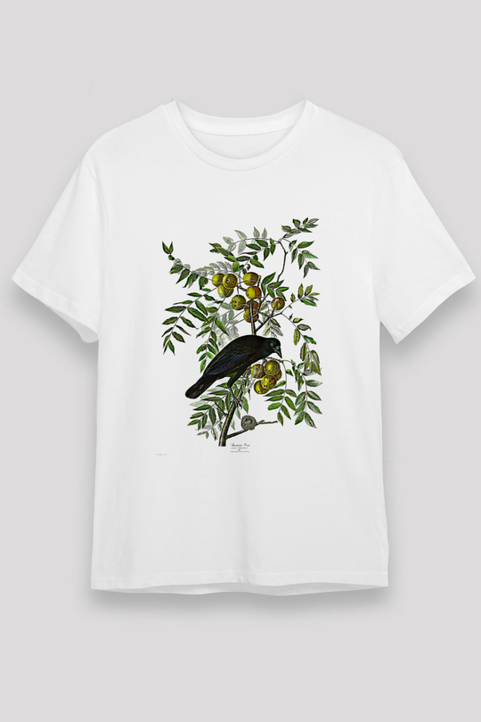 Karga Unisex Baskılı Beyaz Tişört - Tshirt