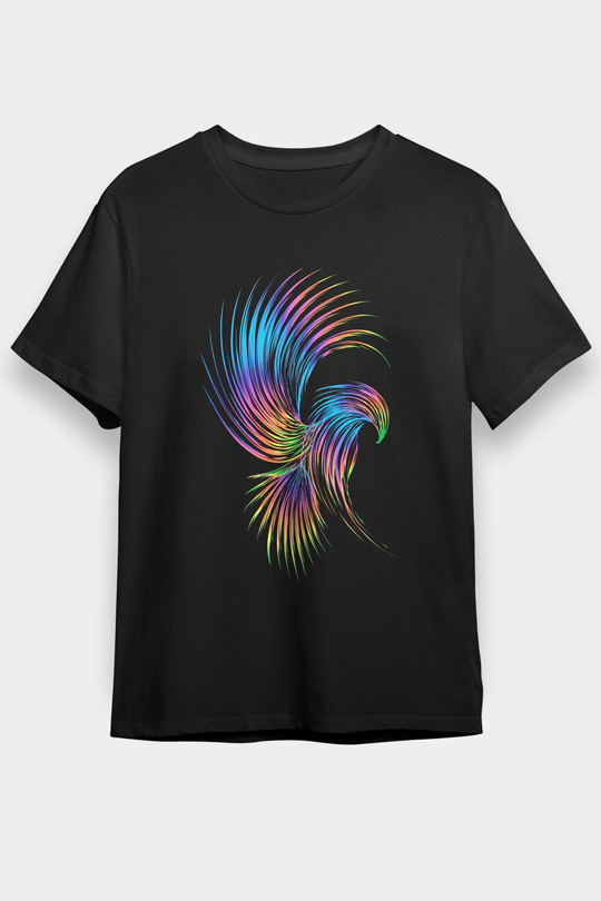 Kartal Siyah Unisex Tişört T-Shirt - TişörtFabrikası