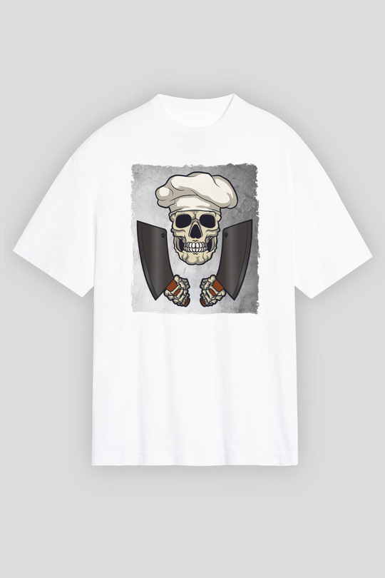 Kasap Beyaz Unisex Tişört T-Shirt - TişörtFabrikası