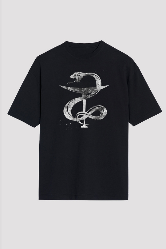 Kasede Hygieia Baskılı Unisex Oversize Tişört - Tshirt