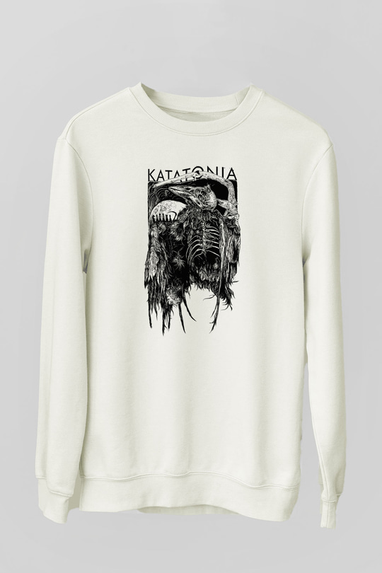 Katatonia Beyaz Unisex Sweatshirt
