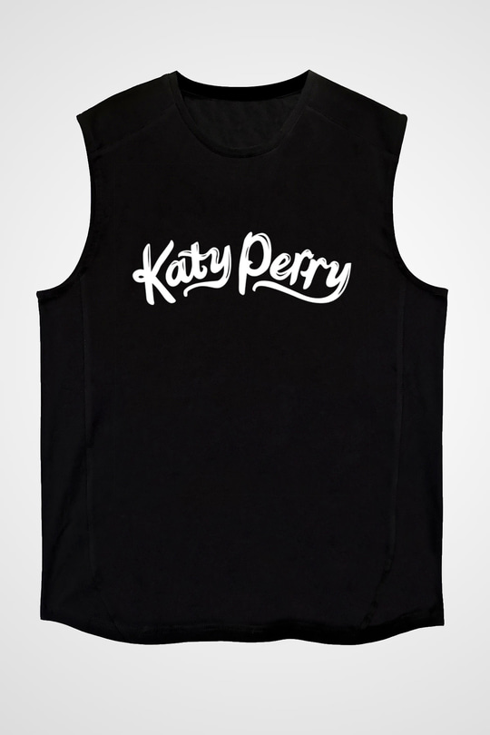 Katy Perry Siyah Unisex Kolsuz Tişört