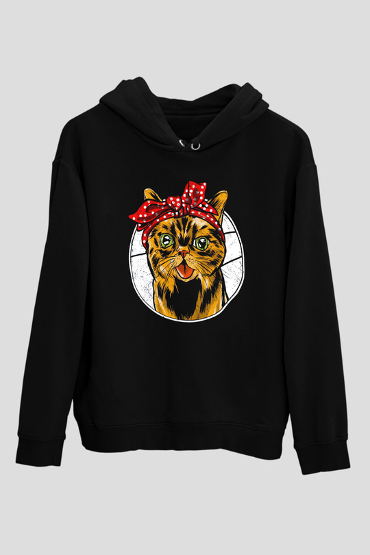 KedicikSiyah  Unisex Hoodie