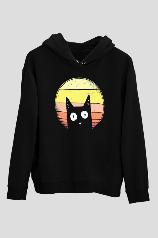 KediSiyah Tshirt Unisex Hoodie