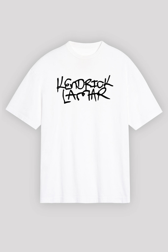 Kendrick Lamar Beyaz Unisex Oversize Tişört T-Shirt