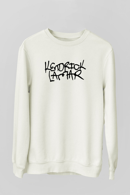 Kendrick Lamar Beyaz Unisex Sweatshirt