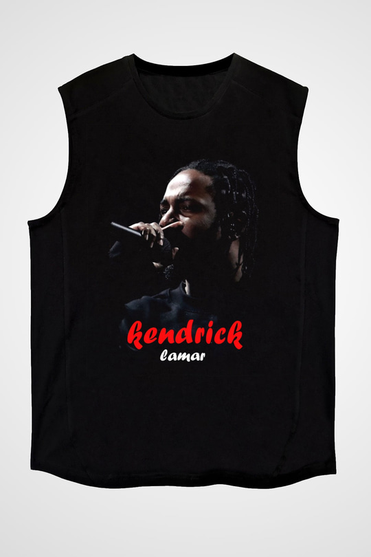 Kendrick Lamar Siyah Unisex Kolsuz Tişört