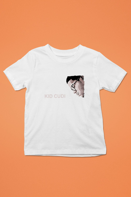 Kid Cudi Beyaz Unisex Çocuk Tişört