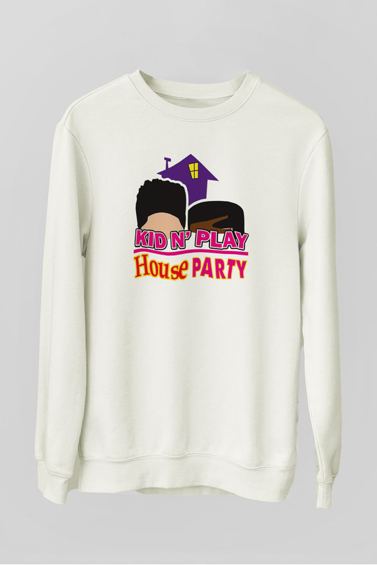Kid 'n Play Beyaz Unisex Sweatshirt