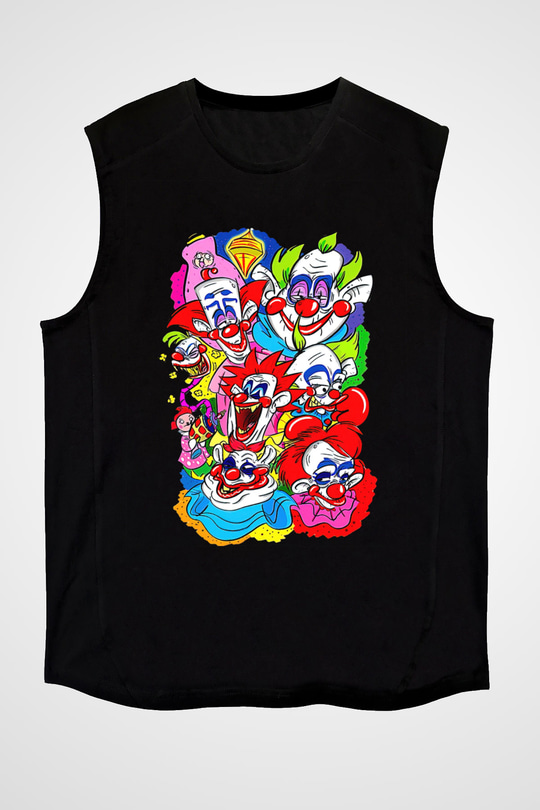 Killer Klowns from Outer Space Siyah Unisex  Kolsuz Tişört