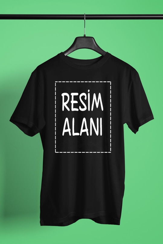 Kişiye Özel Unisex Siyah Tişört | Tişört Tasarla