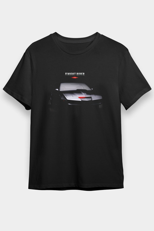 Knight Rider Siyah Unisex Tişört