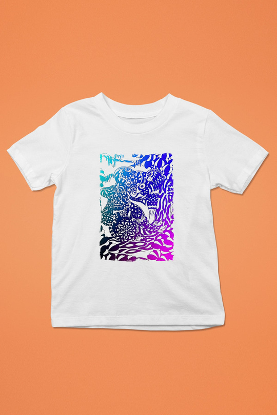 Koala Baskılı Beyaz Unisex Beyaz Çocuk Tişört - Tshirt