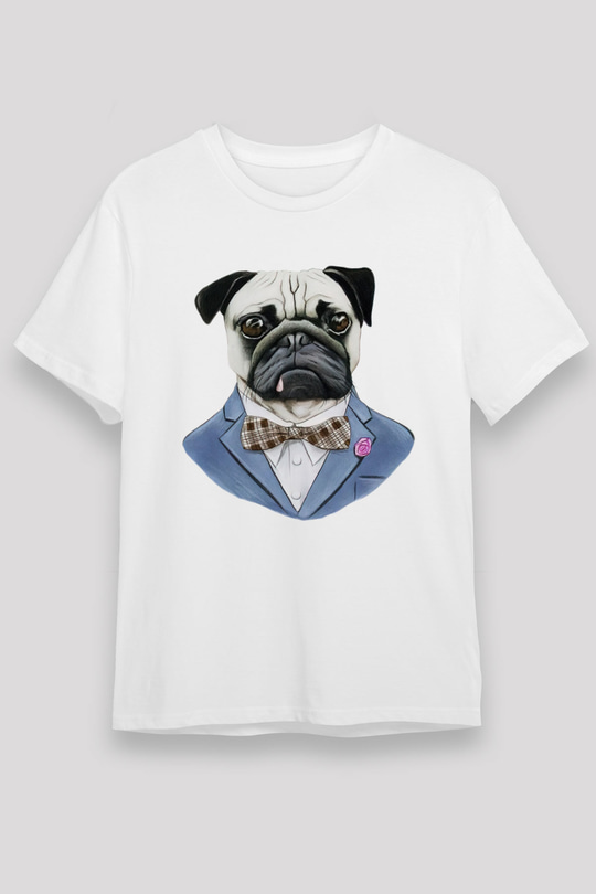 Köpek Beyaz Unisex Tişört T-Shirt - TişörtFabrikası