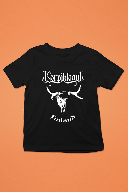 Korpiklaani Baskılı Siyah Unisex Çocuk Tişört