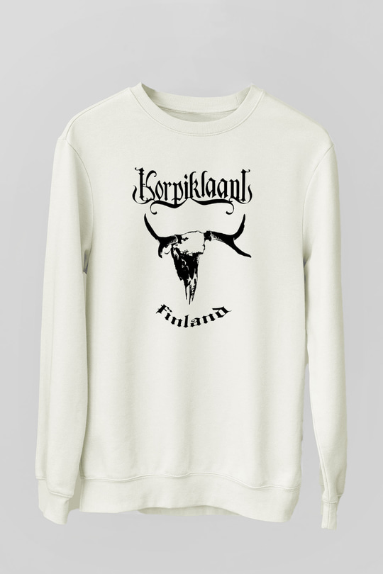 Korpiklaani Beyaz Unisex Sweatshirt