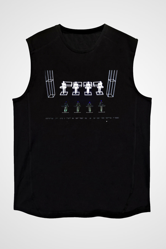 Kraftwerk Siyah Unisex Kolsuz Tişört