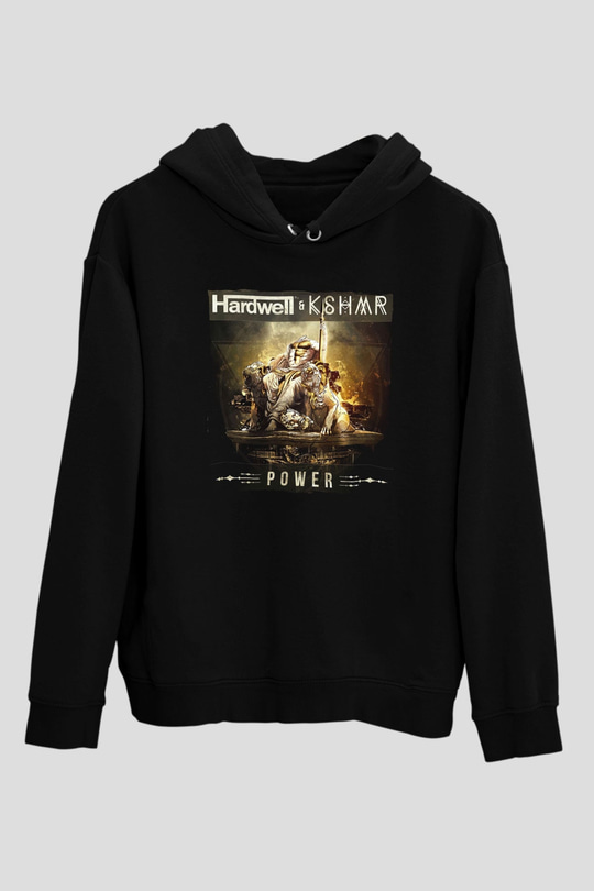 KSHMR Siyah Unisex Kapüşonlu Sweatshirt