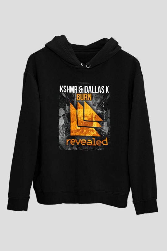 KSHMR Siyah Unisex Kapüşonlu Sweatshirt