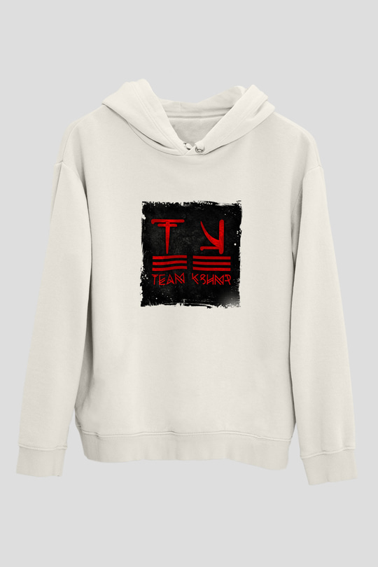 KSHMRBaskılı Beyaz Hoodie