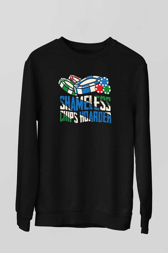 Kumarbaz Siyah Unisex Sweatshirt