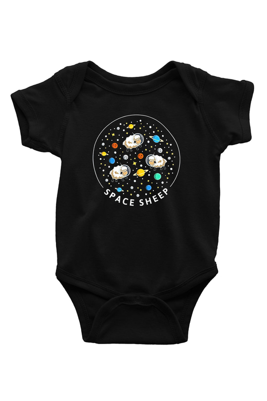 Kurban Bayramı Baskılı Unisex Siyah Bebek Body - Zıbın