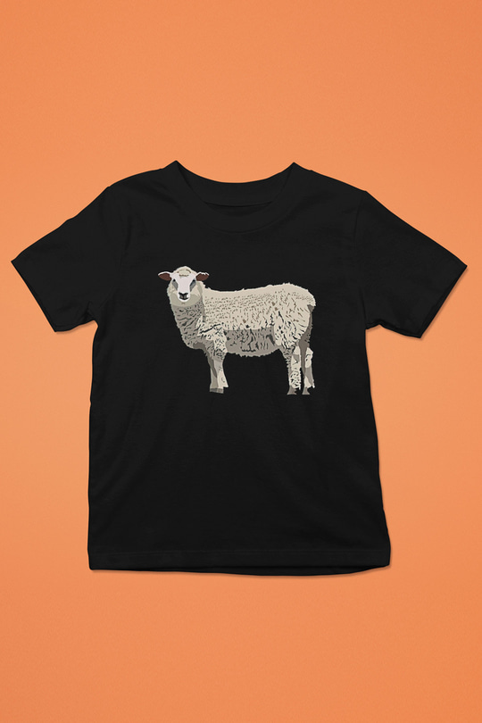 Kurban Bayramı Baskılı Unisex Siyah Çocuk Tişört - Tshirt
