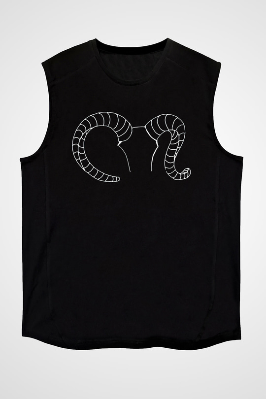 Kurban Bayramı Baskılı Unisex Siyah Kolsuz Tişört - Tshirt