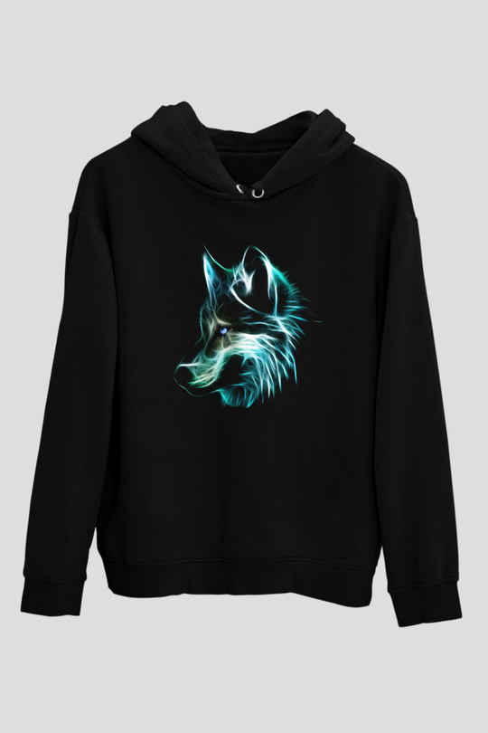 Kurt Siyah Unisex Hoodie