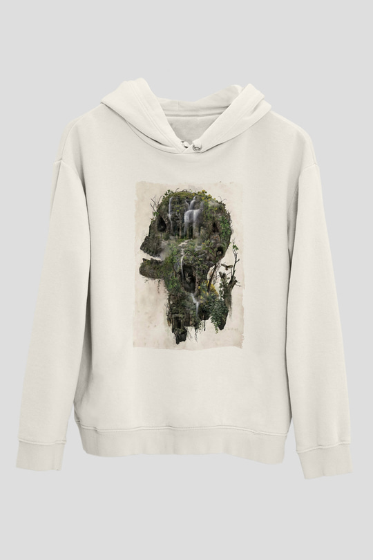 Kuru Kafa OrmanıBeyaz  Unisex Hoodie