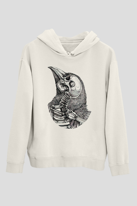KurukafaBeyaz  Unisex Hoodie