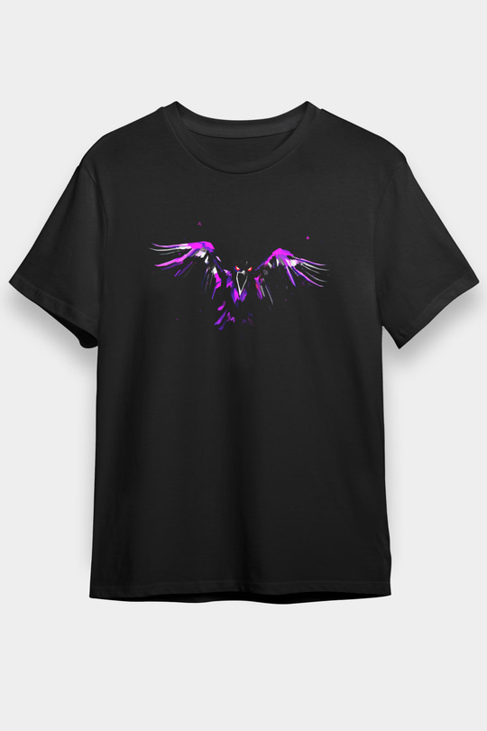 Kuş Siyah Unisex Tişört T-Shirt - TişörtFabrikası