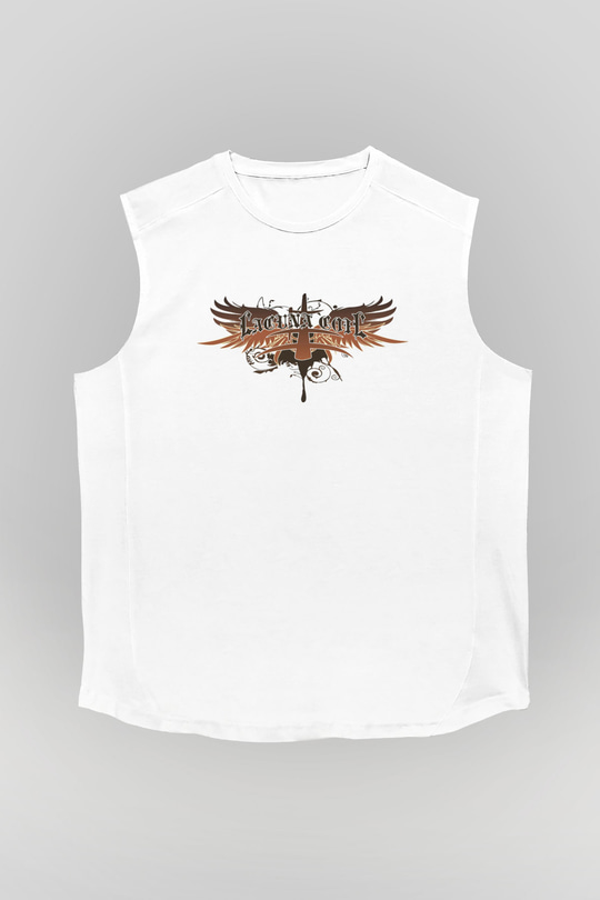 Lacuna Coil Beyaz Unisex Kolsuz Tişört