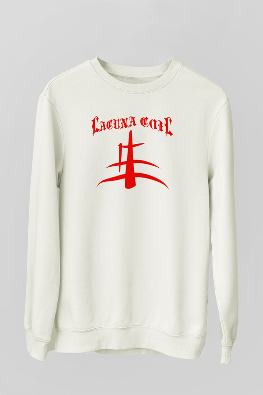 Lacuna Coil Beyaz Unisex Sweatshirt