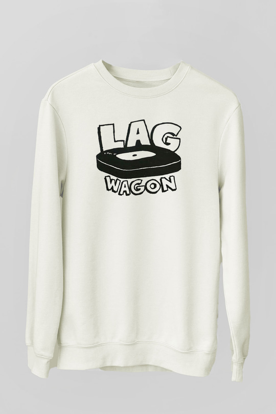 Lagwagon Baskılı Beyaz Unisex Sweatshirt