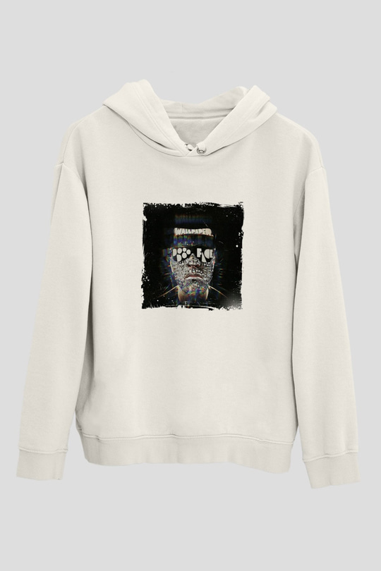 Laidback LukeBaskılı Beyaz Hoodie
