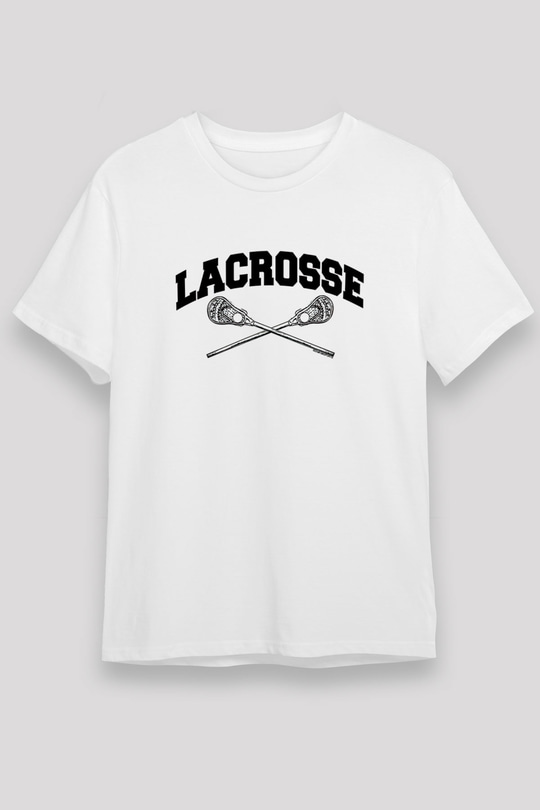 Lakros Baskılı Unisex Beyaz Tişört - Tshirt