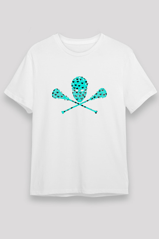 Lakros Baskılı Unisex Beyaz Tişört - Tshirt