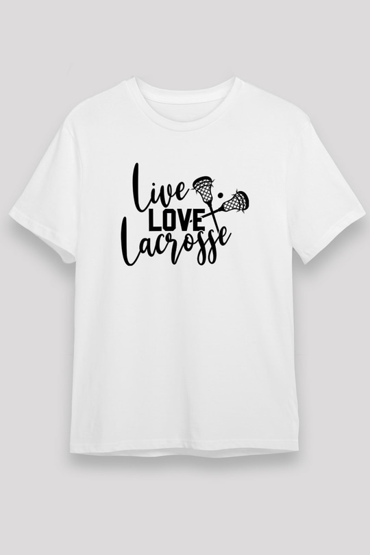 Lakros Baskılı Unisex Beyaz Tişört - Tshirt