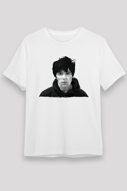 Lan Brown Baskılı Unisex Beyaz Tişört - Tshirt