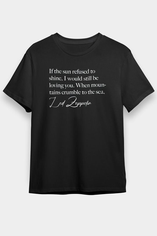 Led Zeppelin Siyah Unisex Tişört T-Shirt - TişörtFabrikası