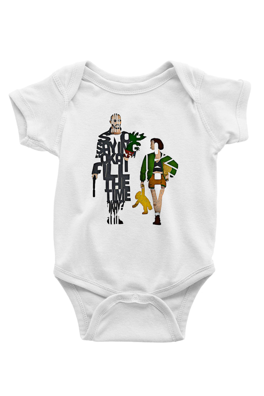 Leon Baskılı Beyaz Unisex Bebek Body - Zıbın
